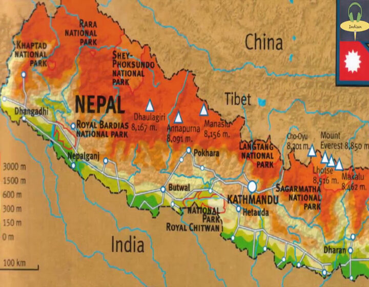 Alt, Nepal map
